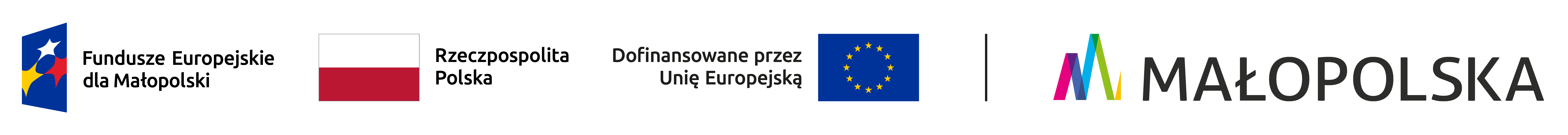 Fundusze Europejskie, Rzeczpospolita Polska, Dofinansowane przez Unię Europejską, Małopolska